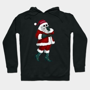 Santa in High Heels Hoodie